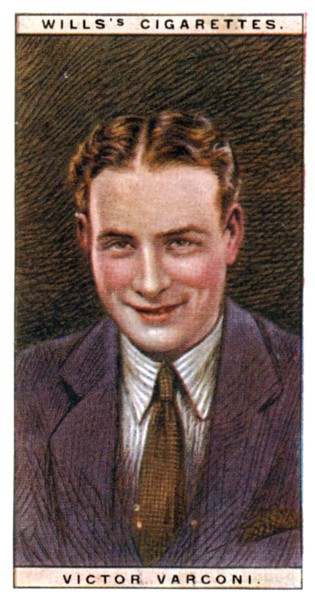 Victor Varconi (1891-1976), Hungarian actor, 1928.Artist: WD & HO Wills