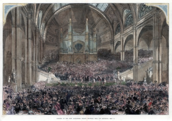 The opening of the new Alexandra Palace, Muswell Hill, 1st May 1875. Artist: Unknown