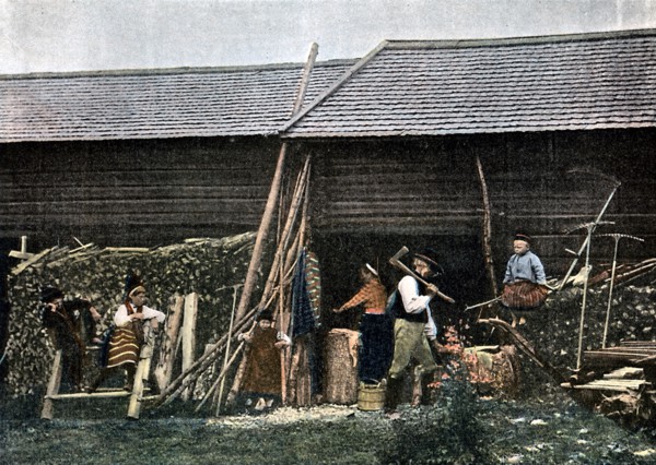 A house in Dalarna, Sweden, c1890. Artist: L Boulanger