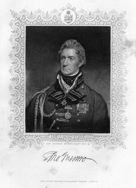 Sir Thomas Munro (1761-1827), Scottish soldier and statesman, 19th century.Artist: Henry Meyer