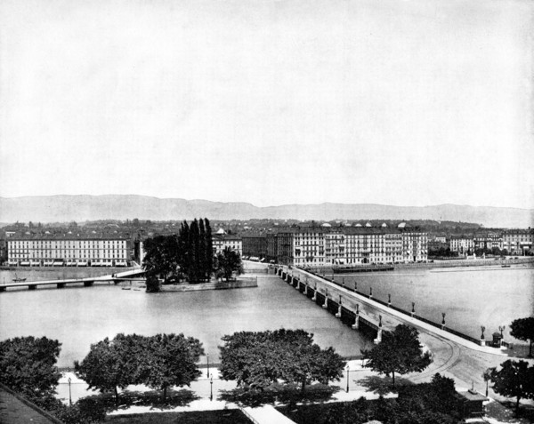Geneva, Switzerland, 1893.Artist: John L Stoddard