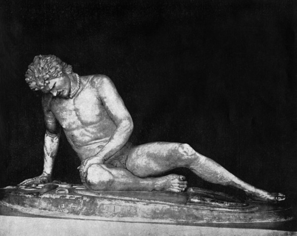 The Dying Gaul', Capitol, Rome, 1893.Artist: John L Stoddard