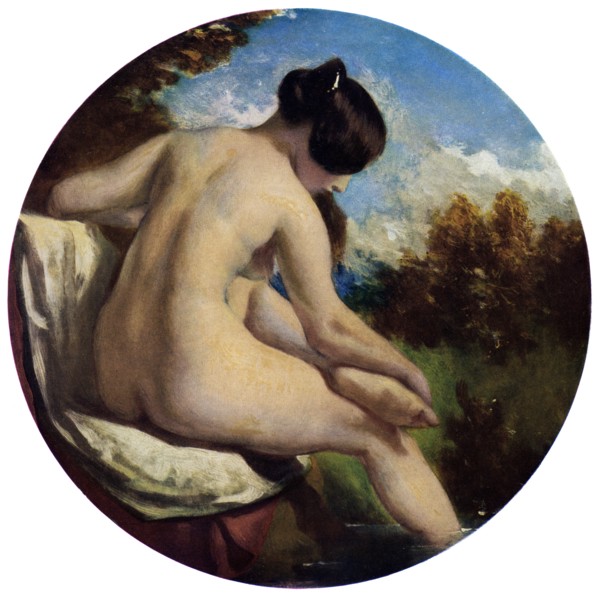 'The Bather', 19th century.Artist: William Etty
