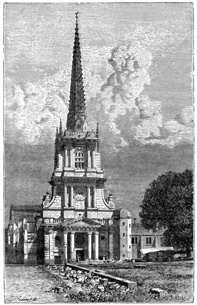 Lucon cathedral, 1898. Artist: Barbant