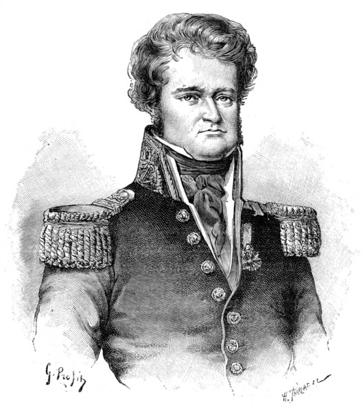 Jules Dumont d'Urville, French explorer and naval officer, 1898. Artist: Gustave Demoulin