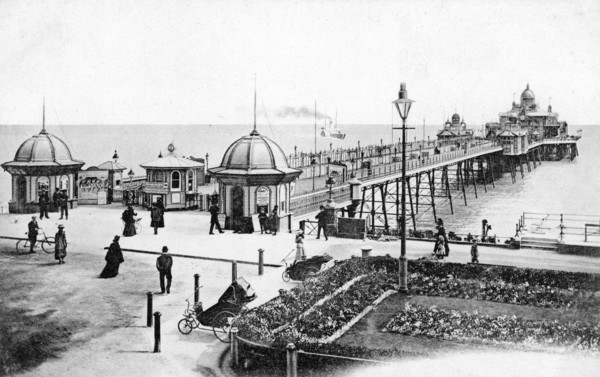 The pier at Eastbourne, East Sussex, c1900s-c1920s. Artist: Unknown