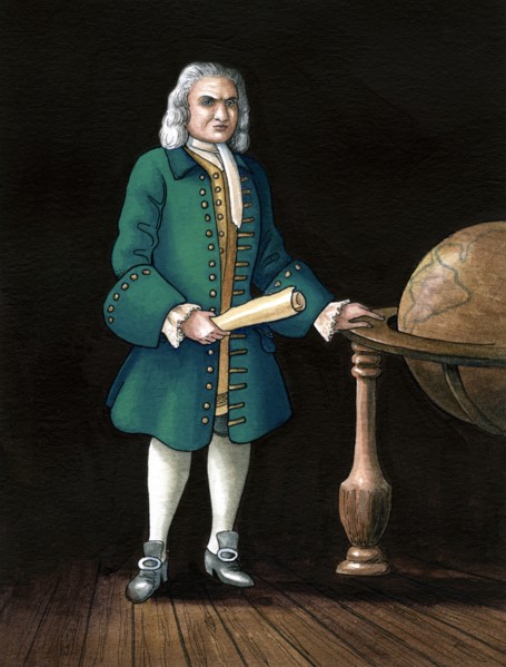 Captain William Kidd, Privateer, 1645-1701Artist: Karen Humpage