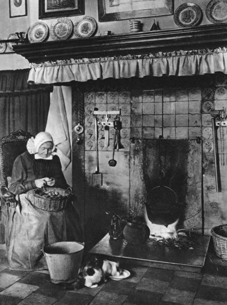 Kitchen and living-room in one, Twente, Netherlands, c1934. Artist: Unknown