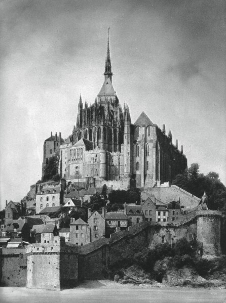 Mont Saint-Michel, Normandy, France, 1937.Artist: Martin Hurlimann