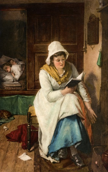 'When the Children are Asleep', 1908-1909. Artist: Unknown