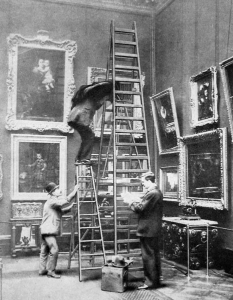 Photographing at the Wallace Collection, London, 1908-1909. Artist: Unknown