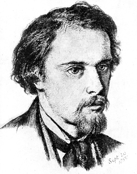 'D.G Rossetti', 1855 (1923).Artist: Rischgitz Collection