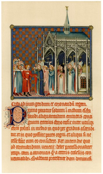 Coronation of Charles V, c1365. Artist: Unknown