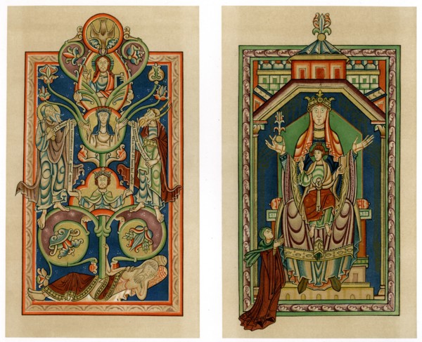 Tree of Jesse and Virgin and Child enthroned, c1130-1140. Artist: Unknown