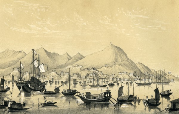 'Victoria Town, Hong Kong Island', 1847. Artist: Unknown