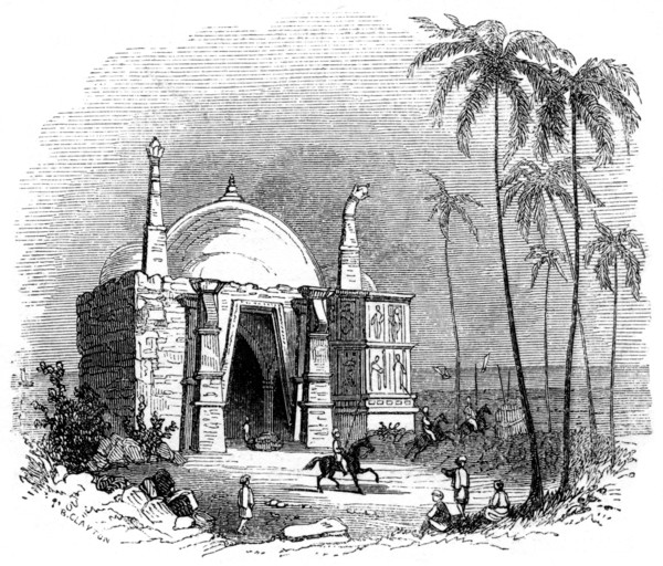 Temple of Somnath, Gujarat, India, 1847. Artist: Robinson