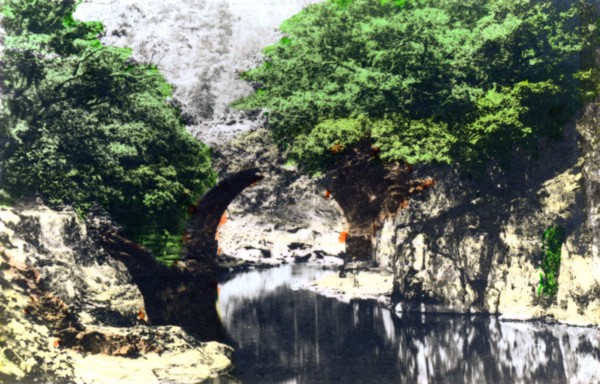 Roman bridge at Bettws-y-Coed, Gwynedd, 1926.Artist: Cavenders Ltd