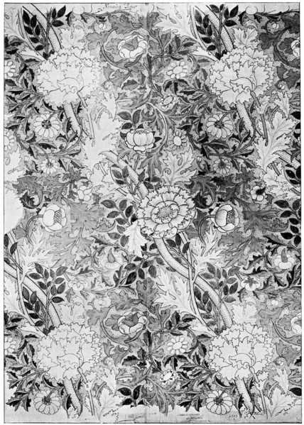 Norwich pattern wallpaper, 1889 (1934).Artist: William Morris
