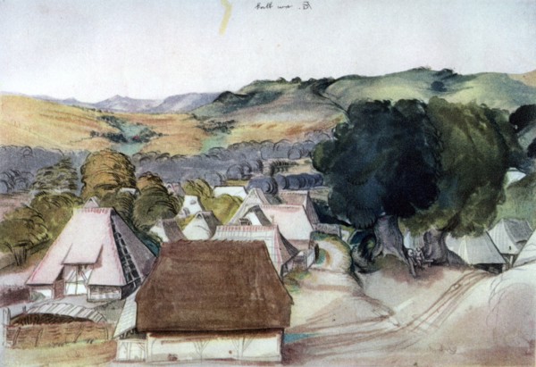 'View of Kachreuth, near Nuremberg', 1511, (1936). Artist: Albrecht Dürer
