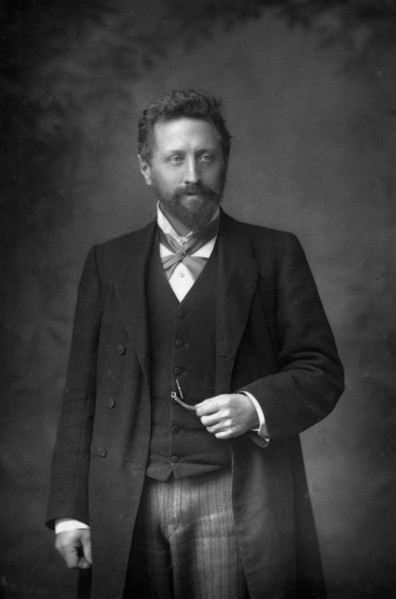 Professor William Edward Ayrton (1847-1908), British physicist and electrical engineer, 1893.Artist: W&D Downey