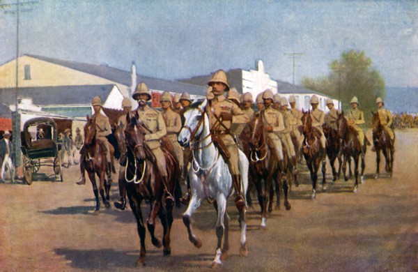 'Lord Roberts entering Pretoria', 1925. Artist: Unknown