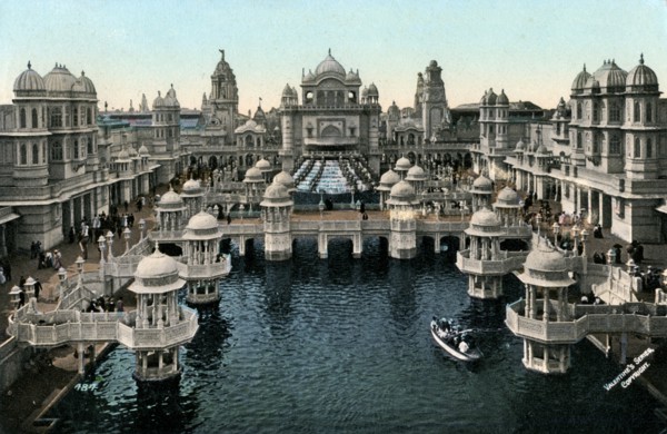 Court of Honour, Imperial International Exhibition, London, 1909.Artist: Valentine & Sons