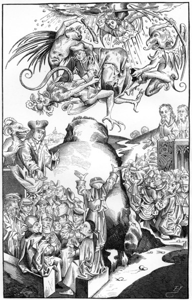 Beliefs and superstitions, 1493 (1849).Artist: A Bisson