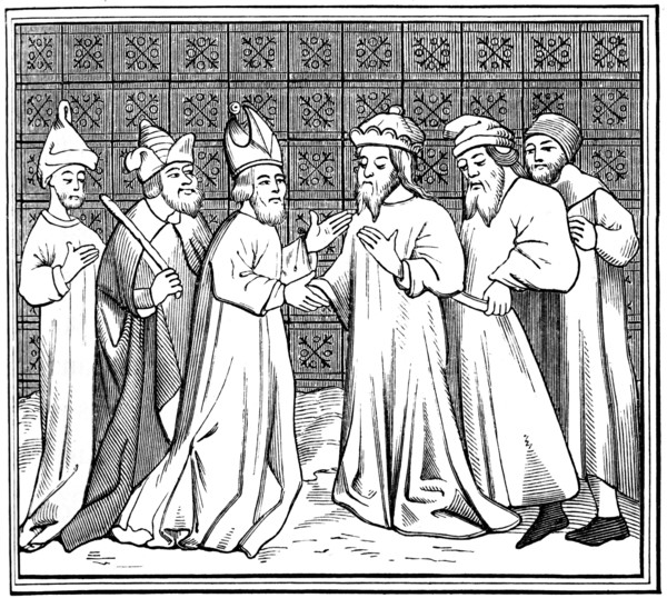 Jewish conspiracy in France, 15th century (1849). Artist: Unknown
