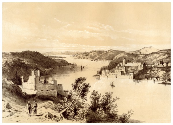 Fortresses of the Dardanelles, Turkey, 19th century.Artist: McFarlane and Erskine