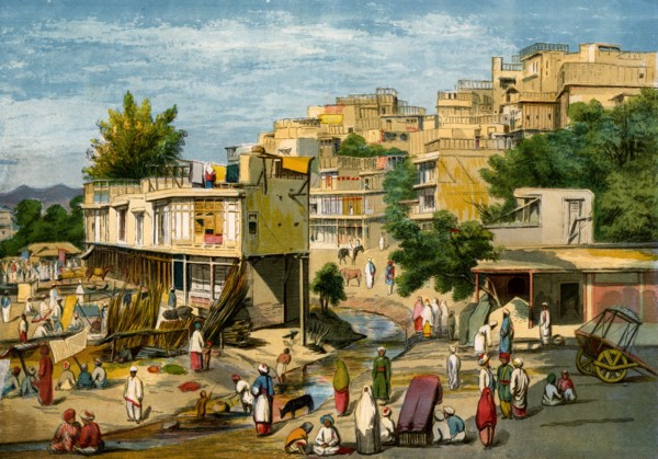 Peshawar, Pakistan, 1857.Artist: William Carpenter