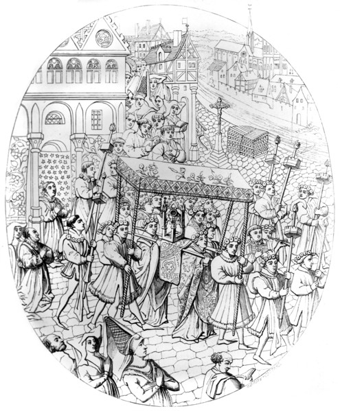 Religious procession, 1449-1456 (1849). Artist: A Bisson