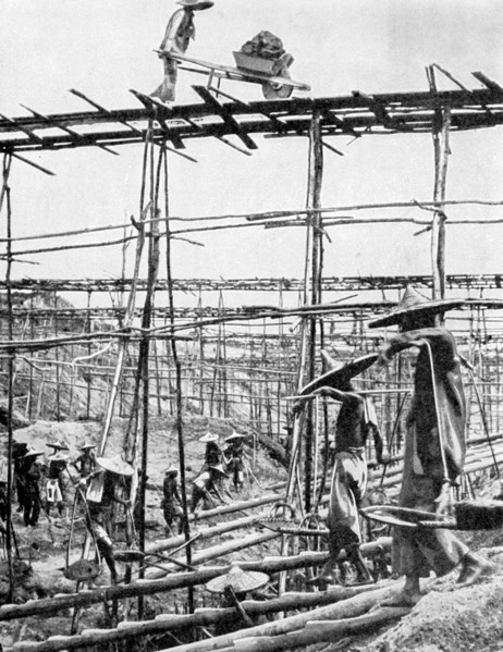 Primitive methods in the world's richest tin district, Taiping, China, 1936.Artist: Ewing Galloway