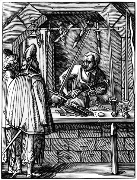 Sword maker, 16th century (1849).Artist: Jost Amman