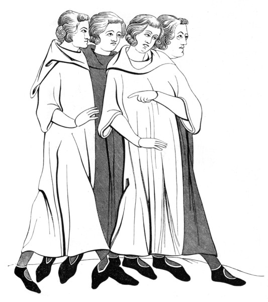 Costumes of the Bourgeoisie, 13th century (1849). Artist: Unknown