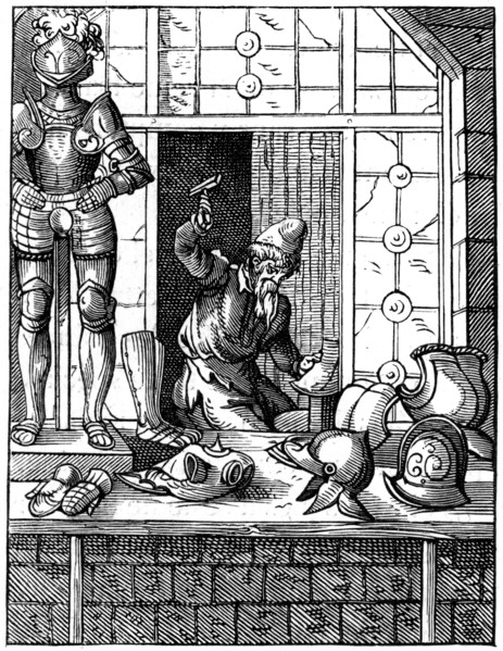 Armourer, 16th century (1849).Artist: Jost Amman