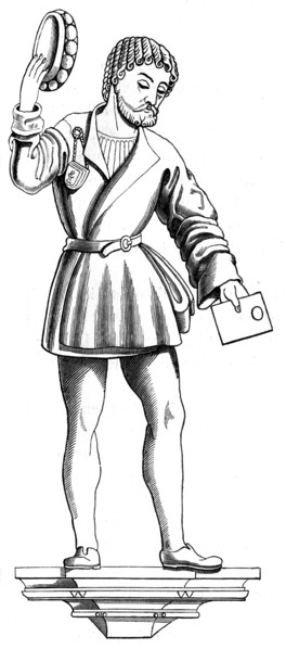 Swiss courier, 15th century (1849). Artist: Unknown