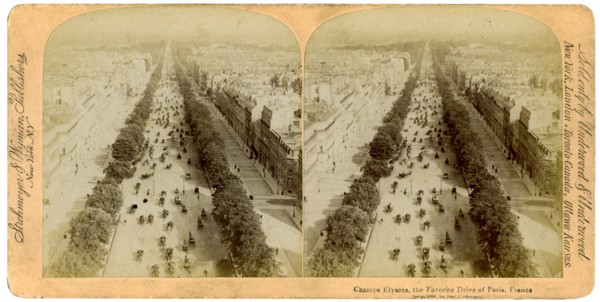 The Champs Elysees, Paris, France, 1894.Artist: Underwood & Underwood