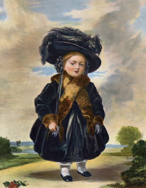 Queen Victoria (1819-1901) aged four years old, 19th century.Artist: Eyre & Spottiswoode
