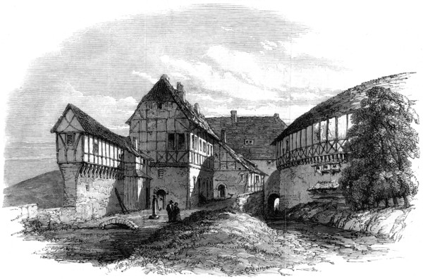 Luther's house at Wartburg Castle, Eisenach, Germany, 1862. Artist: Unknown