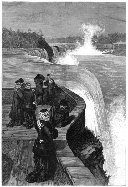 The Marquis and Marchioness of Lorne at Niagara Falls, Canada, 1879. Artist: Unknown