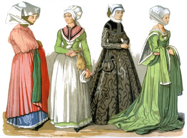 Women of Nuremberg, Germany, 16th century (1849).Artist: Edward May