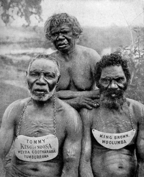 Three Aborigines from the coast tribes above Brisbane, Australia, 1922. Artist: Unknown