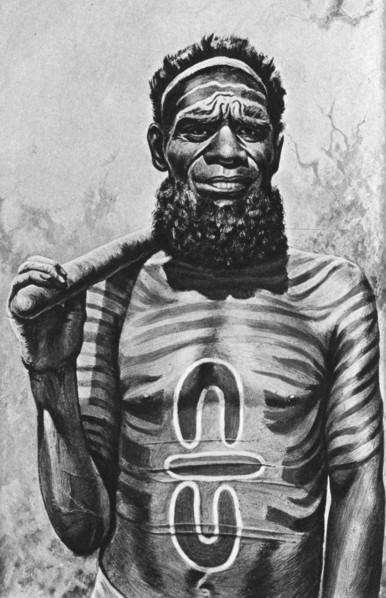 Medicine man of the Worgaia, central Australia, 1922. Artist: Unknown