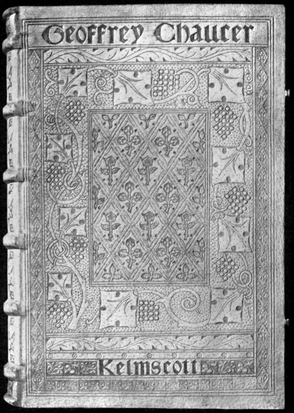 The Kelmscott Chaucer, with a special binding by William Morris, 1896 (1901). Artist: Unknown
