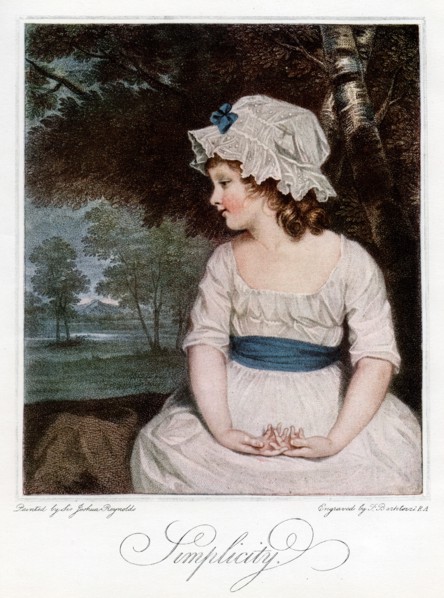 'Simplicity', 1905.Artist: Francesco Bartolozzi