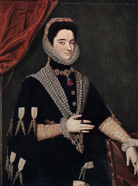 'Marie of Austria', mid 16th century (1910). Artist: Juan Pantoja de la Cruz
