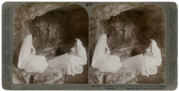 The tomb of Jesus, outside Jerusalem, Palestine, 1904.Artist: Underwood & Underwood