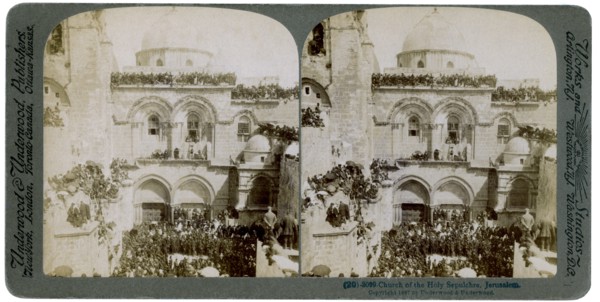 Church of the Holy Sepulchre, Jerusalem, Palestine, 1897.Artist: Underwood & Underwood