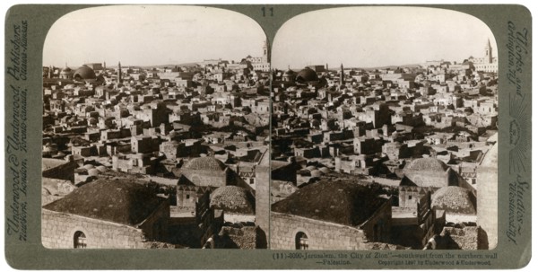 Jerusalem, as seen from the nothern wall, Palestine, 1897.Artist: Underwood & Underwood