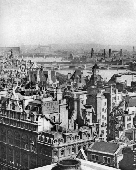 A view south-eastward from Bush House as far as Blackheath, London, 1926-1927. Artist: Unknown